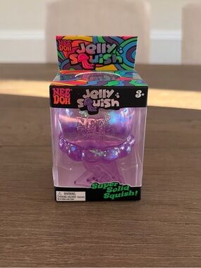 Authentic NeeDoh Jellyfish Fidget Toy Sensory Stress Squishy Purple